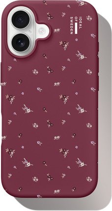 Ideal Of Sweden Silicone MagSafe Case iPhone 17 Fine Wine Bloom