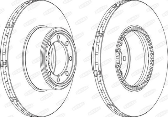 Bremseskive BERAL BCR321A Bremseskive BERAL BCR321A