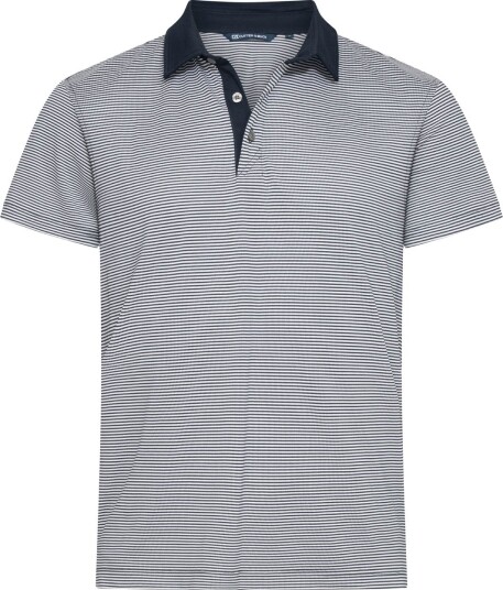Cutter & Buck Virtue Polo Stripes Blå Golf pologenser herre Navy (580) X Large Cutter & Buck Virtue Polo Stripes Blå Golf pologenser herre Navy (580) X Large