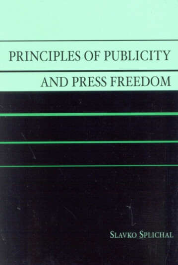 Principles of Publicity and Press Freedom