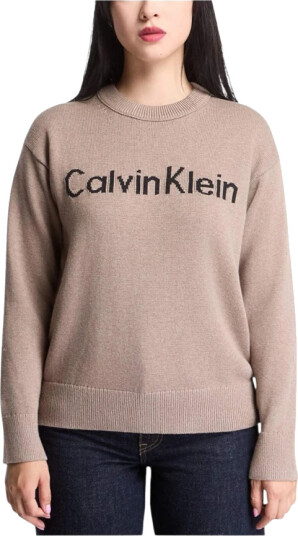 Calvin Klein Dame Strikkevarer Beige S,