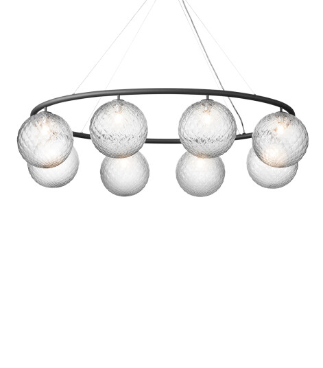 Other Brand Miira 8 circular taklampe - Svart - Optikk klar