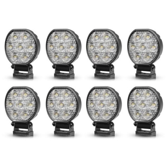 Purelux Arbeidslampe Standard Round 36 10 cm 36W Bred 8 stk