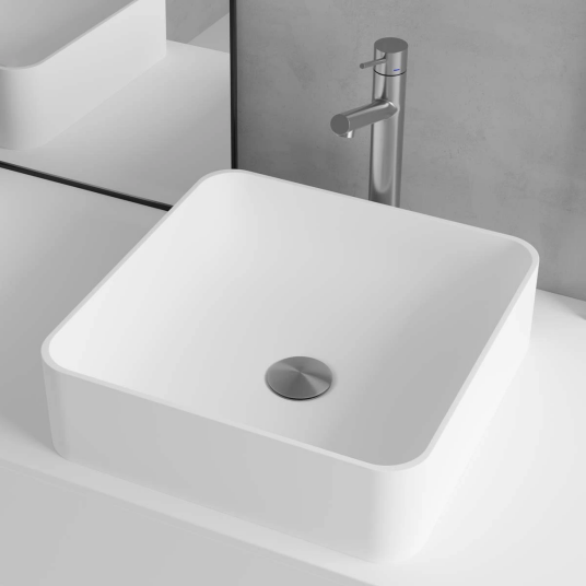 Scandtap Bathroom Concepts Solid S1 380x380 mm, Hvit Matt Scandtap Bathroom Concepts Solid S1 380x380 mm, Hvit Matt