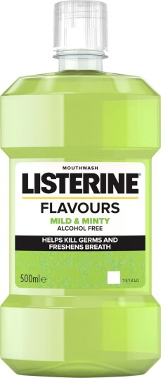 Listerine Munnvann Smaker Mild & Minty 500 ml. Listerine Munnvann Smaker Mild & Minty 500 ml.