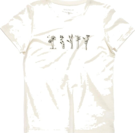 Devold Women"s Classic Flowers Tee White M