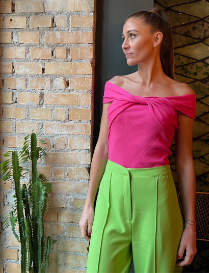bzr Fionabzcrossover Top - Pink - XL bzr Fionabzcrossover Top - Pink - XL