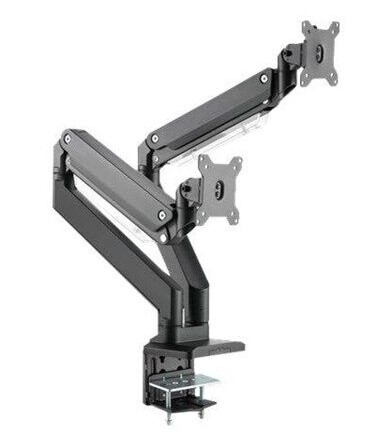 DIGITUS mounting kit for 2 LCD display/ curved LCD display gas spring matte black DIGITUS mounting kit for 2 LCD display/ curved LCD display gas spring matte black