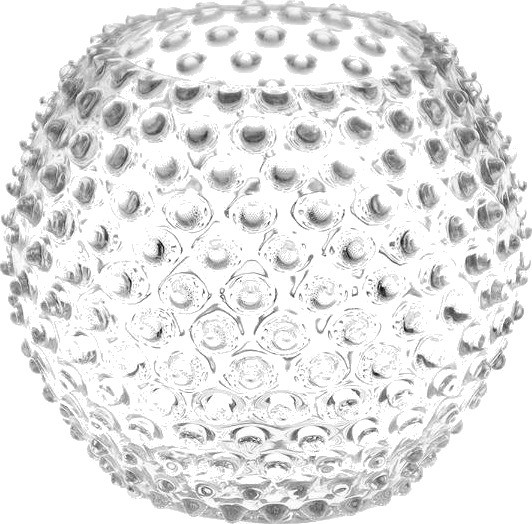 Klimchi  Hobnail vase 18 cm crystal