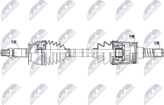 NTY NPW NS 175 Drivaksel