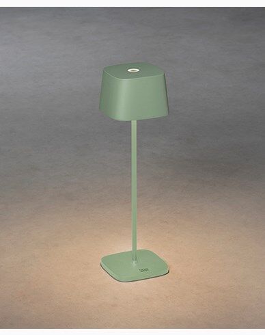 Konstsmide Capri bordlampe usb 2700K/3000K dimbar firkantet grønn/grå 1733929-01-0 1733929-02-0