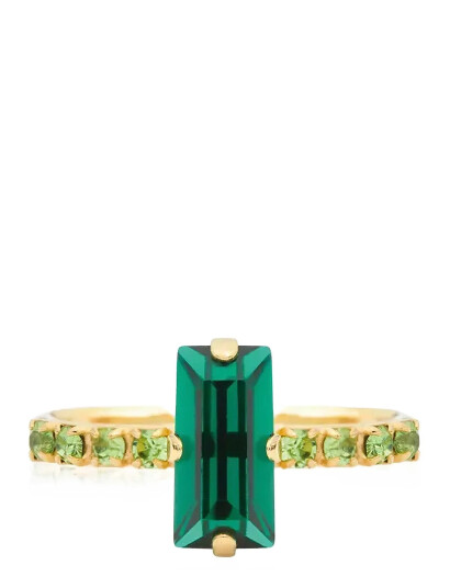 CAROLINE SVEDBOM Lucy Ring Gold Grön One Size