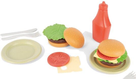 Dantoy BIO Plast Lekemat Burgersett 2+ År 19 Deler