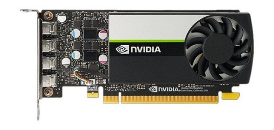 PNY NVIDIA T1000 Grafikkort med 4GB GDDR6 RAM og 4x Mini DisplayPort