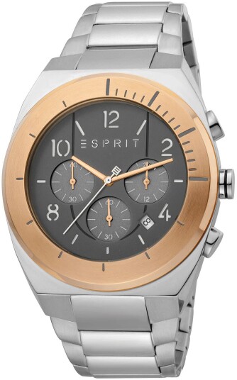 Esprit Herreklokke ES1G157M0085 Strike Grå/Stål Ø44 mm