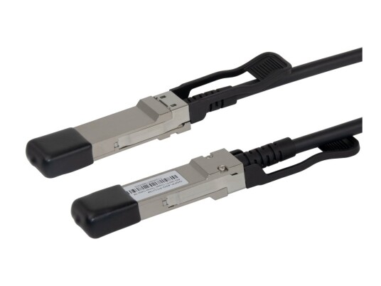 Deltaco - 40Gbase-Cu Direkte Tilkoblingskabel - Qsfp+ Til Qsfp+ - 1 M - Toakset - Passiv - Svart