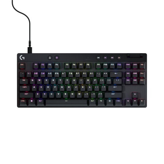 Logitech G PRO X TKL Gamingtastatur - Linear - Nordisk - Svart