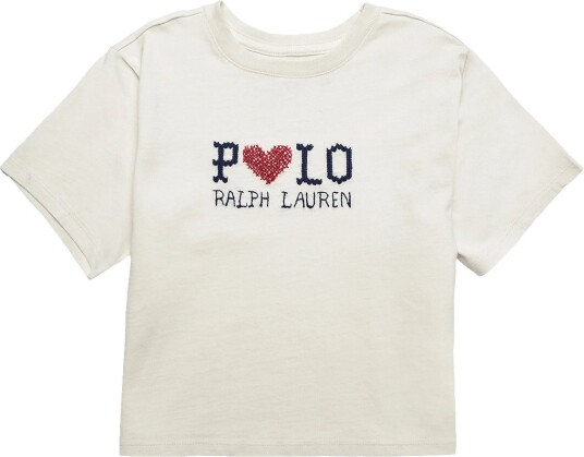 Ralph Lauren Kids 26/1 Jersey Knt T Shirt ESTATE CREAM 142 153