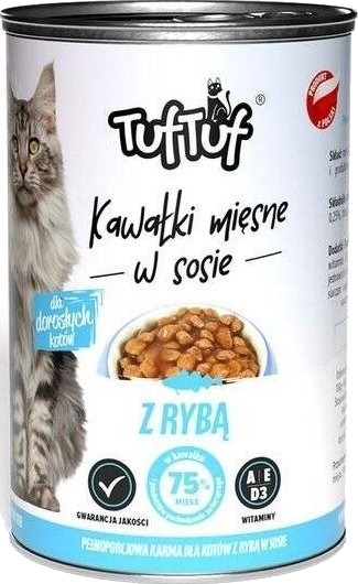 Bult Tuf Tuf Kjøttbiter Med Fisk 415 G