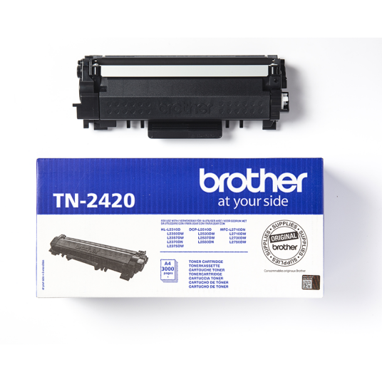 Brother TN 2420 BK Lasertoner - TN2420 Original - Svart 3000 sider