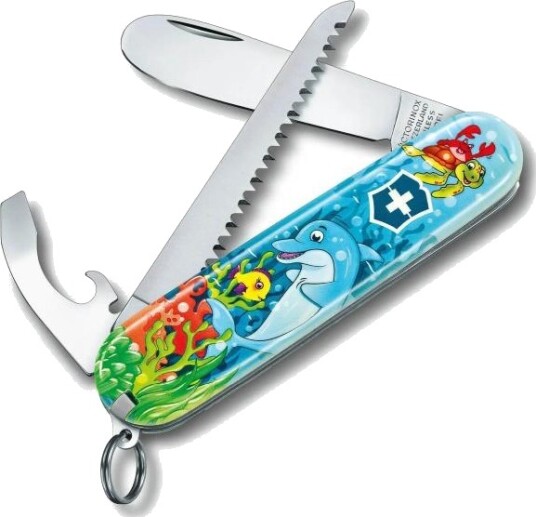 Victorinox My First Delfin Lommekniv 9 Funksjoner Multi Rustfritt Stål