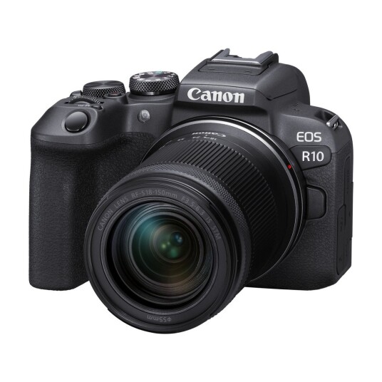 CANON EOS R10 KIT MED RF-S 18-150 IS STM + EF-EOS R-ADAPTER, SVART CANON EOS R10 KIT MED RF-S 18-150 IS STM + EF-EOS R-ADAPTER, SVART