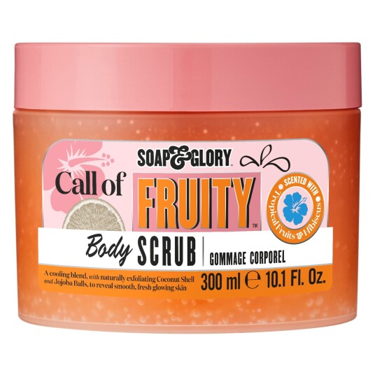 Soap & Glory Call of Fruity Body Scrub for Exfoliation and Smoother Skin 300 ml