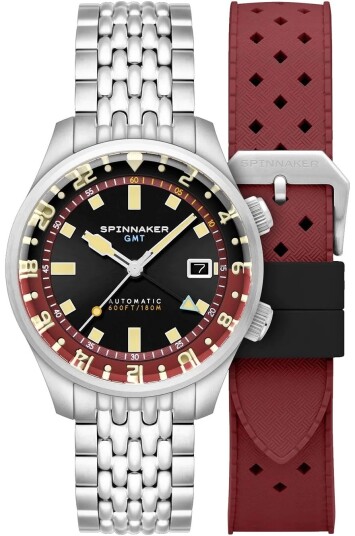 Spinnaker Herreklokke SP 5121 11 Bradner Sort/Stål Ø42 mm