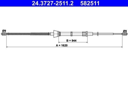 Bremsewire ATE 24.3727 2511.2 Bremsewire ATE 24.3727 2511.2