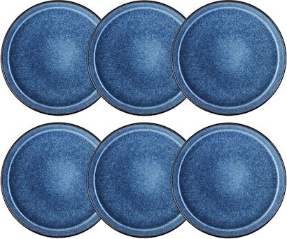 Bitz Gastro Tallerken 27 cm Svart/Mørkeblå 6-pakning