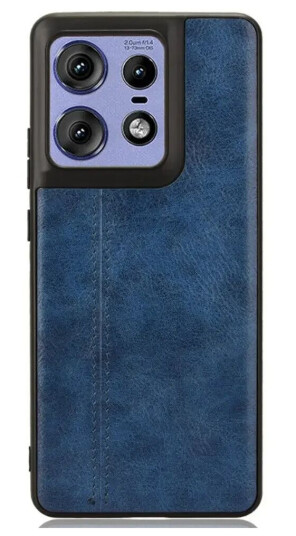 EIDERWOOD Motorola Edge 50 Pro Skinnbelagt Deksel - Blå