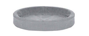 Bia Bed Overtrekk Rund/Oval Bomull Grå (100X80X15 cm)