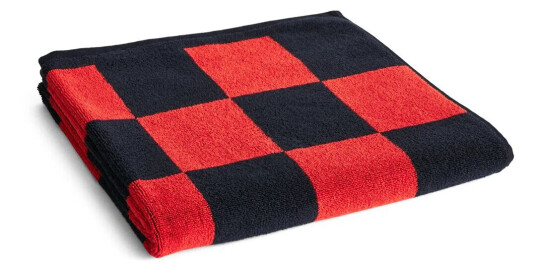 HAY Check badehåndkle 70 x 136 cm Poppy red