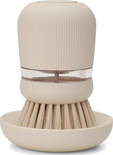 Brabantia Brabantia oppvaskmiddelbeholder med oppvaskbørste Soft beige Brabantia Brabantia oppvaskmiddelbeholder med oppvaskbørste Soft beige