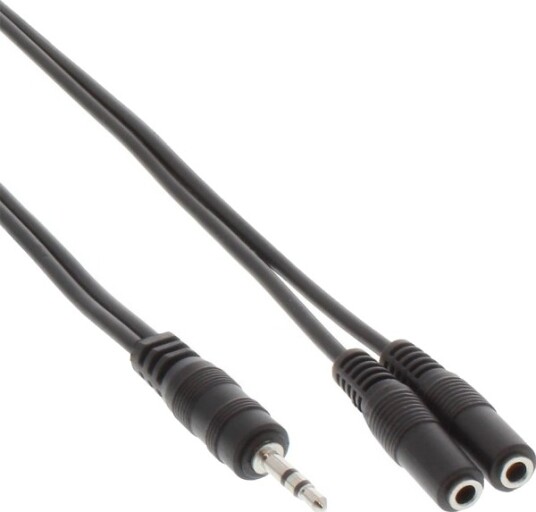 Inline 99300A 3.5Mm Hankjønn 2 X 3.5Mm Hunkjønn 1 M Sort