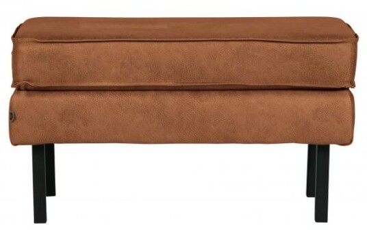Bepurehome Rodeo Puff 84x54 m. skinn - Cognac Unoliving 1561217-04-0 1609715-06-0