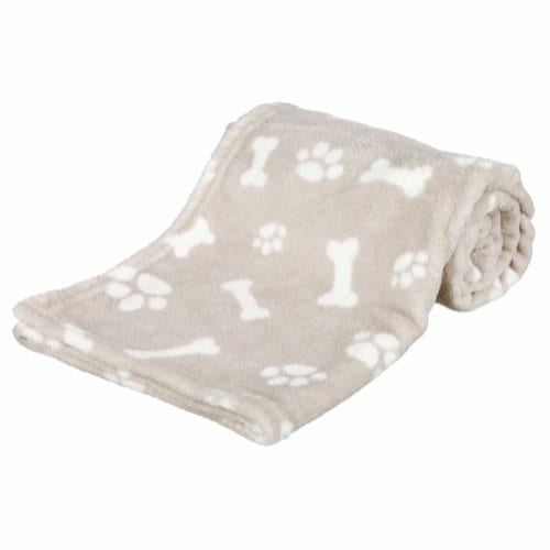 Trixie Kenny Hundeteppe 75x50cm Beige - Fluffy og Maskinvaskbar