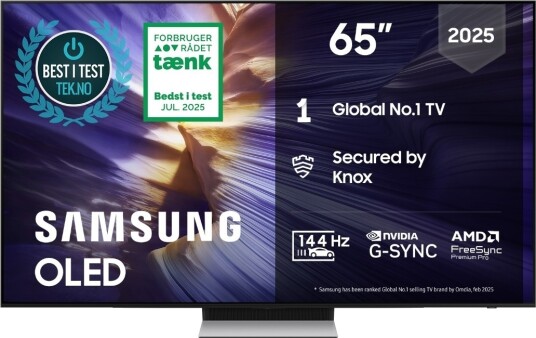 Samsung 65" S90F OLED 4K Smart TV med AI Prosessor TQ65S90FATXXC