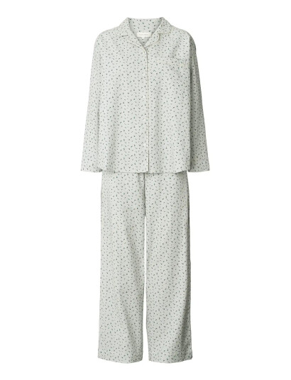 STUDIO FEDER Edith Pajama - Seersucker - White - S