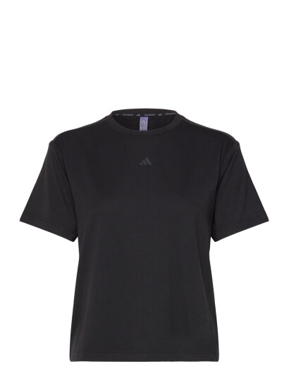 adidas Performance Power Back Cutout 3 Stripes Tee - Black - XS adidas Performance Power Back Cutout 3 Stripes Tee - Black - XS