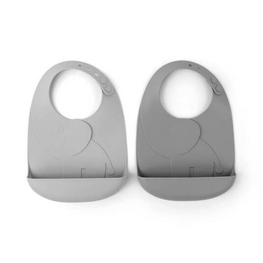 Done By Deer Silikonsmekke Peekaboo 2Pack Elphee Grey