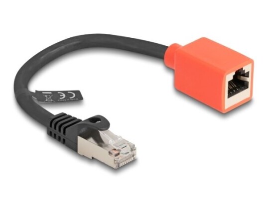 Delock Rj45 Geräteschutz Adapter Cat.6A S/Ftp 20 Cm (Break Away Adapter)