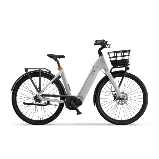 Elsykkel Ecoride Ambassador-4-Midmotor-Belt-Coaster-White-Large