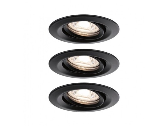 Paulmann Nova Mini Innsunket Spotlight Led 2700 K 310 Lm Sort