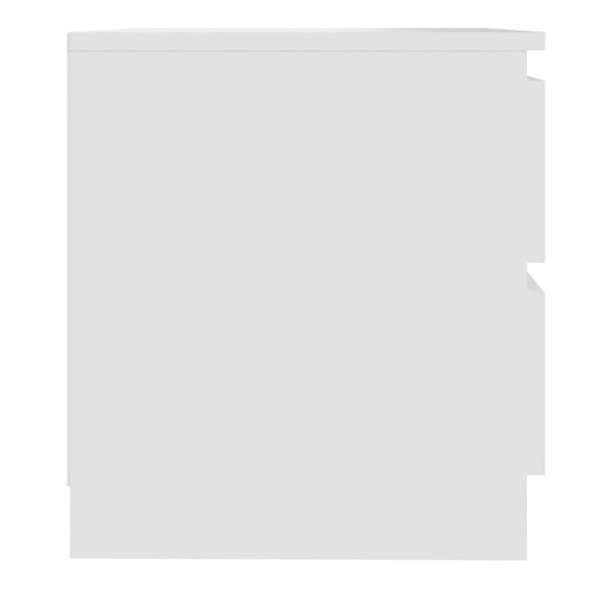 vidaXL Nattbord 2 stk hvit 50x39x43,5 cm sponplate