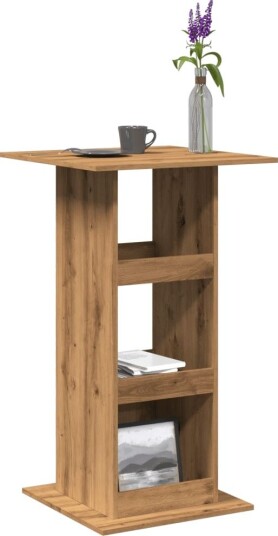  Barbord med oppbevaring artisan eik 60x60x102 cm konstruert tre
