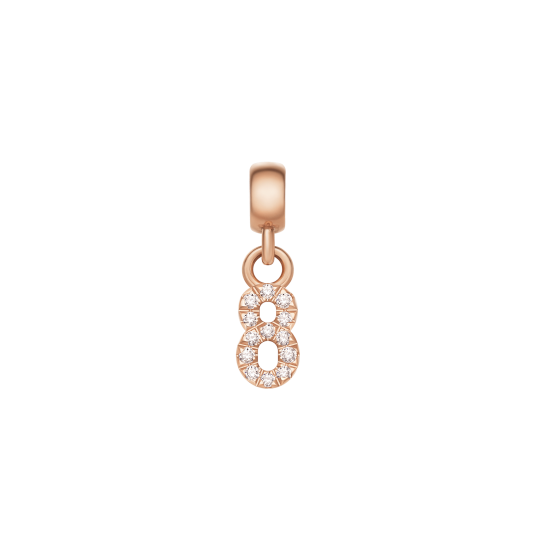 Daniel Wellington DW Charm Number 8 Rose Gold Daniel Wellington DW Charm Number 8 Rose Gold