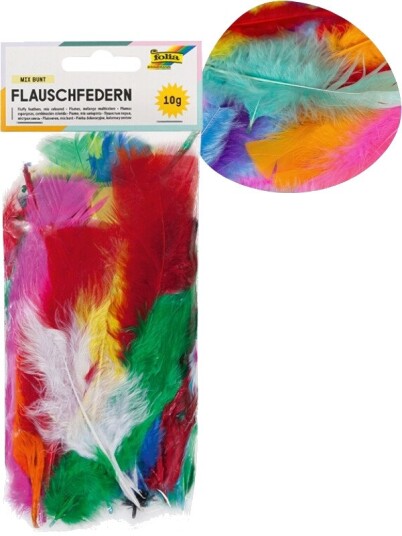 Folia Fjær 10g Fargerik Mix