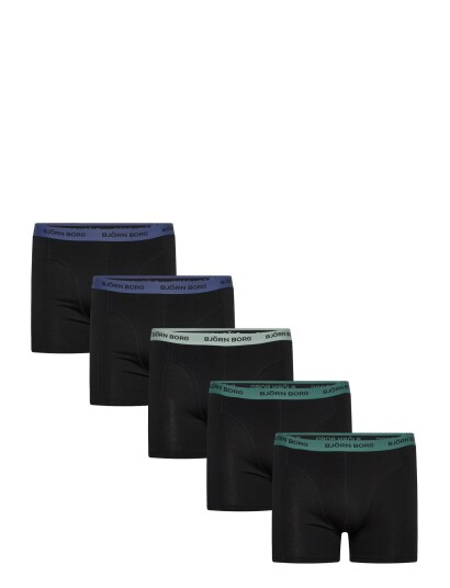 Björn Borg Cotton Stretch Boxer 5P Black XL Björn Borg Cotton Stretch Boxer 5P Black XL
