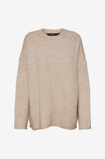 Vero Moda - Genser vmNoelle LS O-neck Pullover GA - Beige